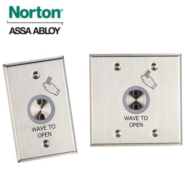 Touchless Actuator, Single and Double Gang, Motion Sensor with 4" range, 0-35 Second Variable Hold,